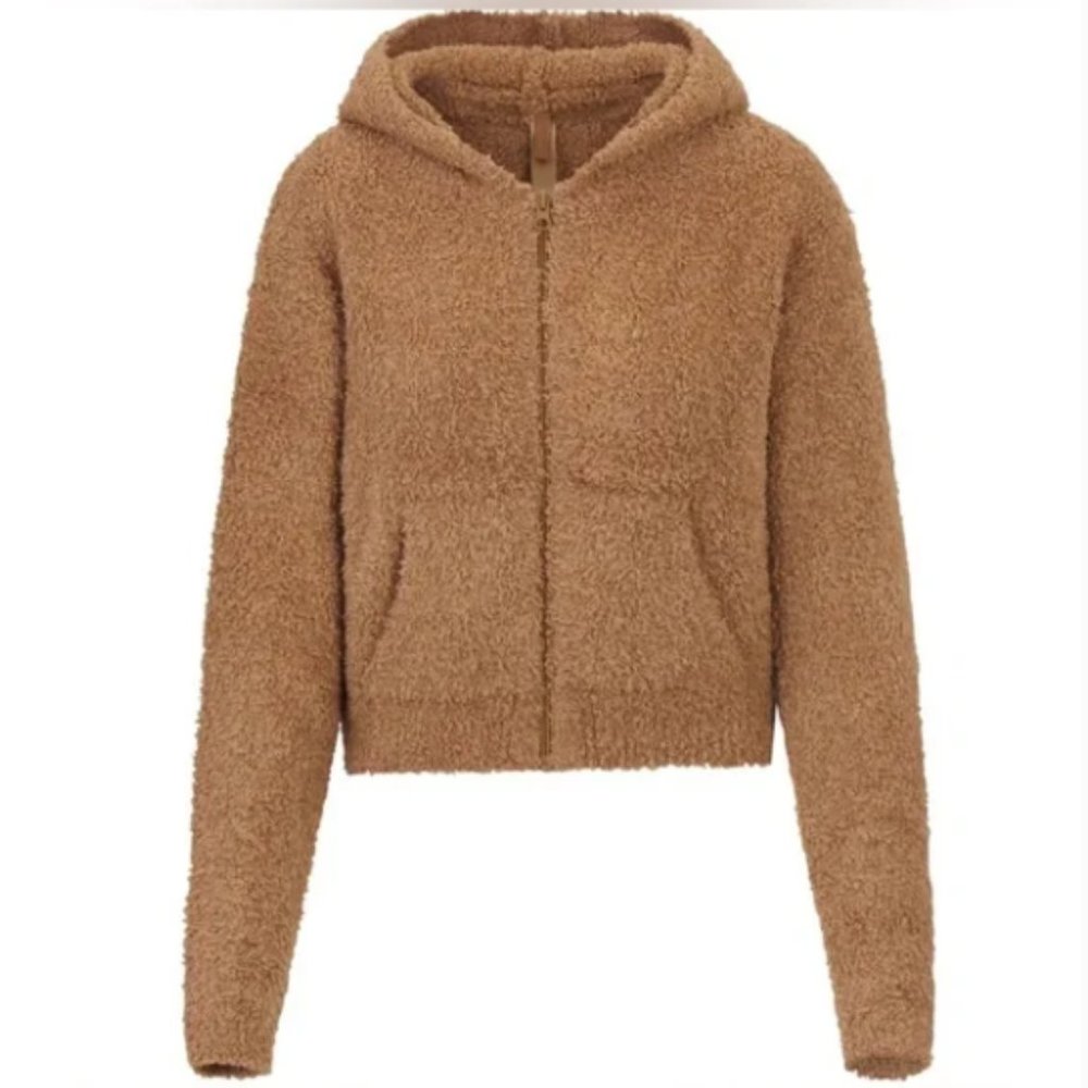 SKIMS Cozy Knit Zip Up Hoodie